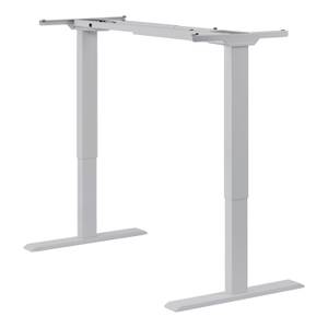 Elektrischer Tisch Homedesk Eco Melamin Grau - Breite: 150 cm - Silber