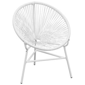 Gartenstuhl D9202 Weiß - Rattan - 66 x 87 x 69 cm