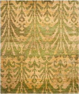 Teppich Tanta Gold - Grün - Textil - 180 x 3 x 120 cm