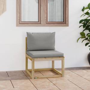 Garten-Mittelsofa 3009699-3 Grau - Holzwerkstoff - Holzart/Dekor - 60 x 70 x 64 cm