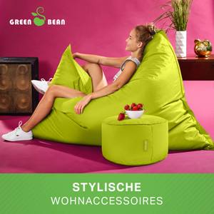 XXL Riesen Sitzsack 140x180cm + Hocker Grün