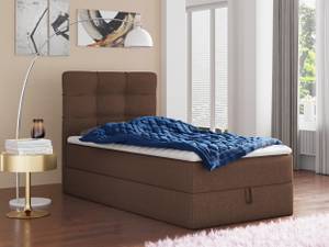 Boxspringbett Best Mini Braun - Breite: 90 cm