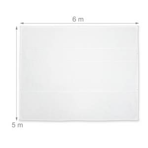 Voile d'ombrage rectangulaire blanc 600 x 500 cm