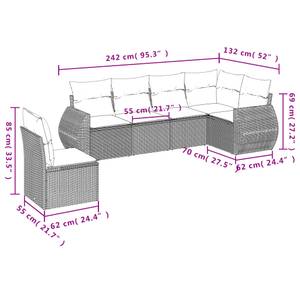 Gartensitzgruppe K3379(6-tlg) Beige