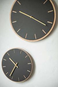 Horloge murale 32398 Noir - Bronze