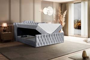 Boxspringbett VILA-Z Grau - Breite: 180 cm - H4