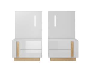 Table de nuit ARCO (lot de 2) Blanc