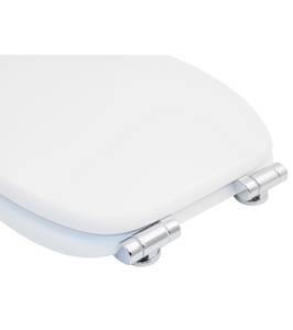 WC-Sitz mit Absenkautomatik Top Weiß Weiß - Kunststoff - 38 x 6 x 47 cm