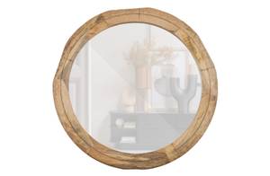 Miroir Mural Rion Beige - Bois manufacturé - Bois/Imitation - 101 x 4 x 101 cm