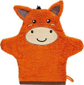 Kinder-Figuren-Waschhandschuh 207220 Orange - Textil - 15 x 1 x 28 cm