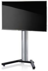 TV Fernseh  Standfuß Alu Stadino Mini Silber - Metall - 90 x 125 x 72 cm