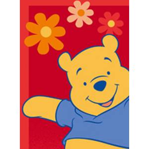 Tapis enfant WINNIE H Rouge - Matière plastique - 50 x 4 x 80 cm