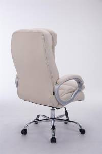 Chaise de bureau XXL Vancouver Blanc crème