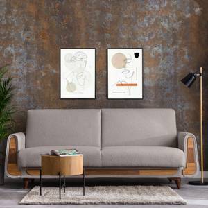 GUSTAVO Sofa 3-Sitzer Grau