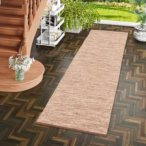 Baumwolle Kelim Teppich Läufer Easy Beige - 70 x 250 cm