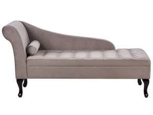 Chaiselongue PESSAC Beige - Schwarz - Taupe - Armlehne davorstehend rechts - Ecke davorstehend links