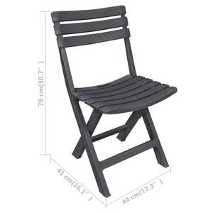 Bistro Set (3-teilig) 3000772 Anthrazit