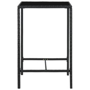 Bar-Set (5-teilig) 3008722-2 Schwarz - 70 x 70 cm