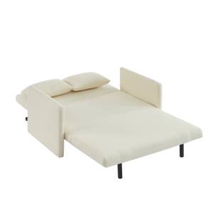 Canapé droit convertible JADE Beige