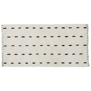 Tapis de bain 60x120cm Beige - Textile - 60 x 2 x 120 cm