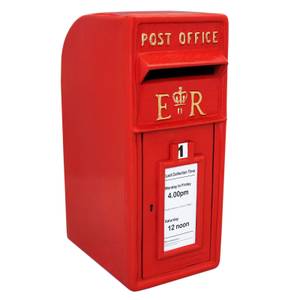 Rote Royal Mail Post Box Rot - Metall - 24 x 57 x 37 cm