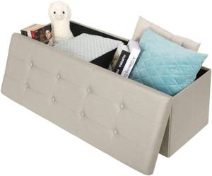 Sitzhocker Vivienne Beige