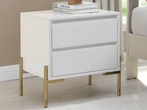 Table de chevet KORASA Lot de 2 Blanc