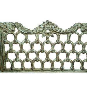 Banc de Jardin Art Nouveau Vert - Métal - 48 x 89 x 112 cm