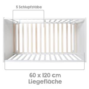 2in1 Babybett mit Matratze safe asleep® Weiß