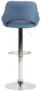 Tabouret de bar Milet Bleu - Argenté