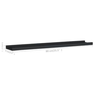 Bilderboard 3003956 (2er Set) Schwarz - Tiefe: 80 cm