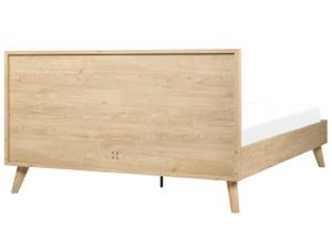 Doppelbett MONPAZIER Eiche Hell - Breite: 167 cm