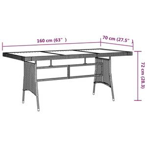 Table de jardin 160 x 160 cm