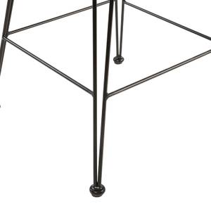 Tabouret de bar Jigani (Lot de 2) Noir