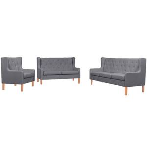 Sofa 295399-5 (3-teilig) Grau