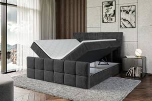 Boxspringbett APO-Z Schwarz - Breite: 160 cm - H4