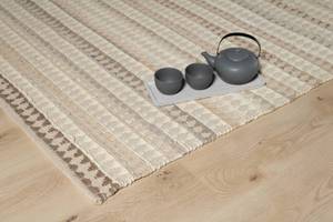 Handgefertigter Teppich Oase der Sinne Beige - Textil - 160 x 230 x 1 cm