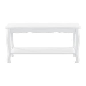 Table Basse Table de Salon Pearl Blanc - Bois manufacturé - 40 x 42 x 88 cm