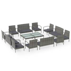 Garten-Lounge-Set (16-teilig) 3012365-2 Grau - Anzahl Teile im Set: 16