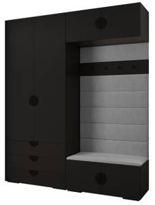 Garderobe Inova 4 Z12 Schwarz - Grau - Schwarz