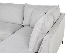 Ecksofa ELGA Schwarz - Grau - Naturfaser - 265 x 80 x 220 cm