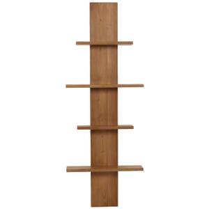 Teak-Wandregal M72 Braun - Holzart/Dekor - Holz teilmassiv - 56 x 151 x 15 cm