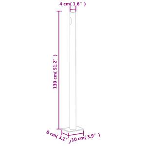 Seitenmarkise 3016426-6 Rot - 600 x 220 cm