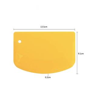 CHEFMADE Teigkarte 135x91x2mm Gelb Gelb - Kunststoff - 2 x 13 x 31 cm