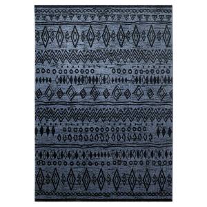 Tapis Contemporary Kelim Noir