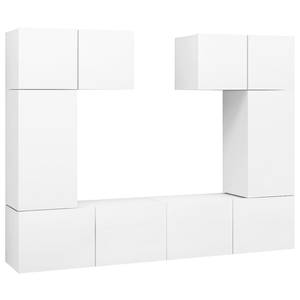 TV-Schrank 6er Set D648 Weiß - Tiefe: 60 cm