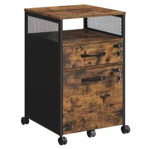 Rollcontainer Kigali Braun - Holzwerkstoff - 42 x 69 x 44 cm