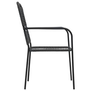 Chaise d'extérieur Noir - Métal - 54 x 86 x 56 cm