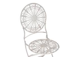 Bistro Set SCAFA 3-tlg Weiß - Metall - 70 x 77 x 70 cm