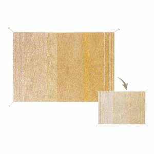 Teppich Beige & Gelb 80x140 Gelb - Naturfaser - Textil - 80 x 2 x 140 cm